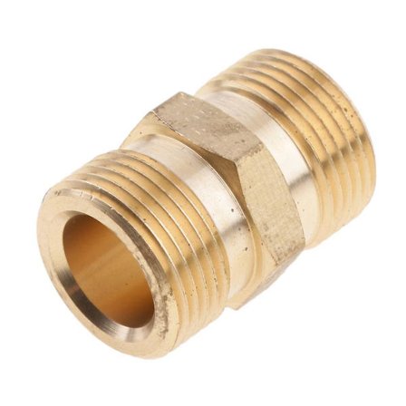 M22x 1,5mm urosreikä messinkinen painepesurin pikaliitin 14mm