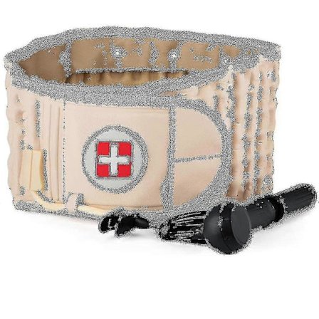 Oppustelig lændestøttebælte, dekompressionsbælte til ryggen, lændestøtte