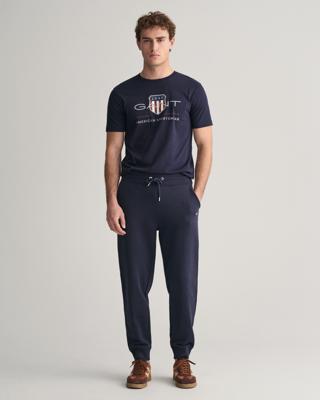 GANT - Joggebukser med liten shield-logo til herre evening blue