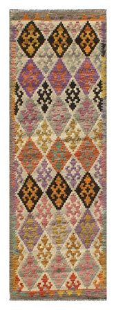 Oriental Kilim Afghan Old Style Rug 82X254 Runner Wool, Afghanistan