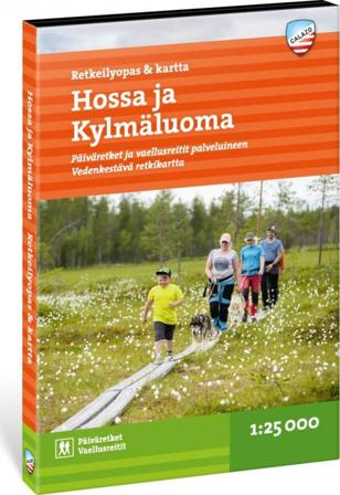 Calazo förlag Hossa ja Kylmäluoma - Retkeilyopas ja kartta 1:25 000 literature Orange OneSize