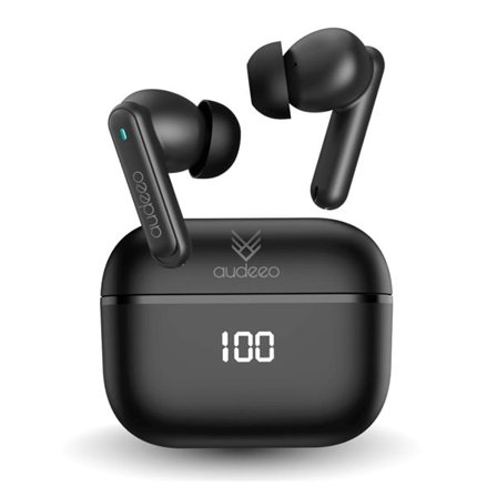 Audeeo Aero Pods trådløse in-ear-hovedtelefoner med ANC – Sort