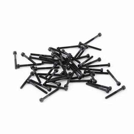 M3 Legering Stål M3 x 4-50mm Sekskant Sockel Hoved Kap Skrue Bolt Assorteret Kit (M3*30mm, Delvist Gevind-50stk)