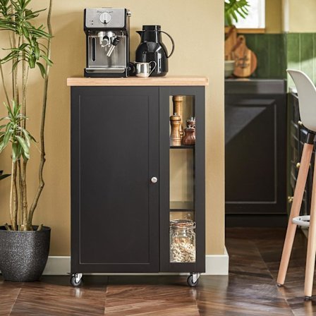 SoBuy Køkkenvogn Køkken Mobilt Serveringsvogn FKW75-SCH