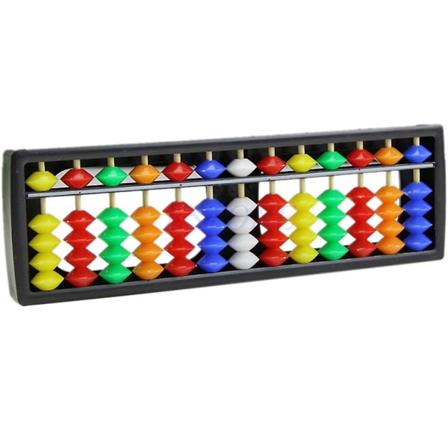 Bærbar aritmetisk Soroban M/ Fargerike Perler Matematikk Calculate Tool Abacus Multicolor