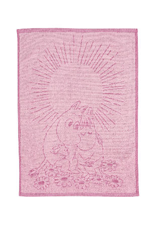 Arabia Mumin handduk 50x70 Förälskade GOTS Badrumstextilier Rosa cm