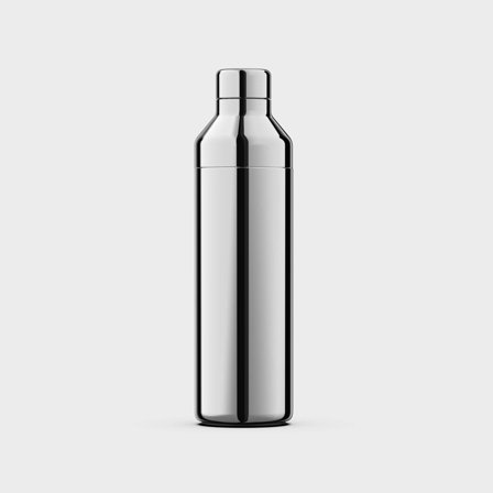 Reusable Black Thermal Bottle, Compatible With a Coffee Tumbler Lid