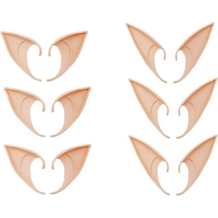 6 par Fairy Pixie Elf Ears.Latex Fairy Pixie Elf,Cosplay Ears