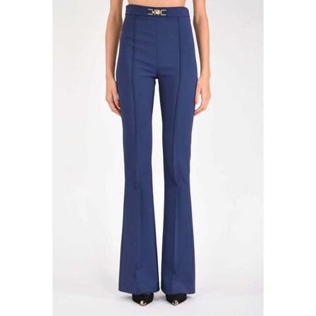 Elisabetta Franchi, Suit Trousers Niebieski, Kobieta, Rozmiar: S