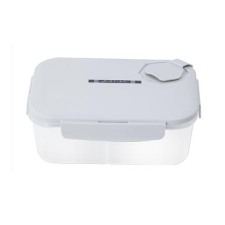 1 St Grå 1000ml Thermal Lunchlåda Plast Square Seal Food