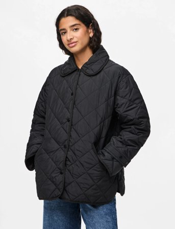 Pieces Pcemily Short Quilted Jacket Noos Bc - Black - XL