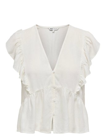 ONLY | Onlrian Flonce S/S Top Wvn | S