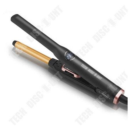 TD locktång för män och kvinnor universal ullrullar turmalin keramik skadar inte håret LCD digital display p