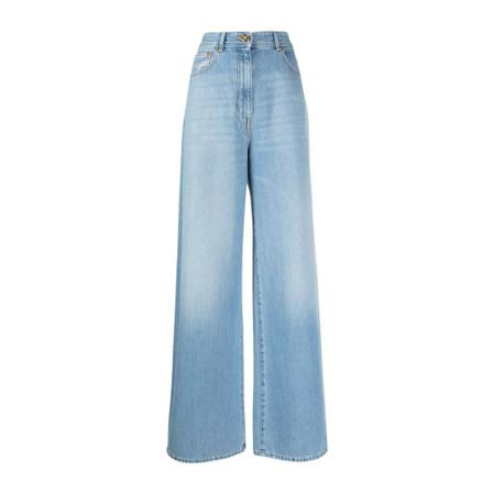 Versace, Flared Jeans Blauw, Dames, Maat:W25