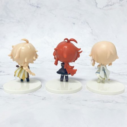 Genshin Impact Figur Sæt med 6 stk Q Version Anime Action