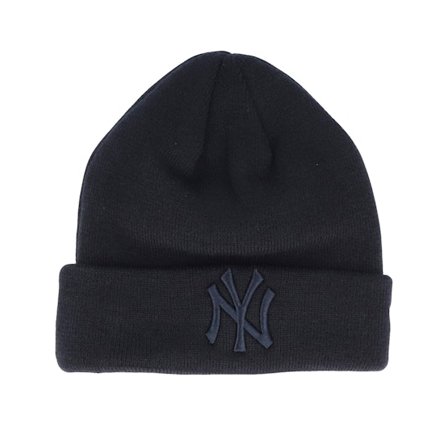 New Era - MLB Svart cuff Beanie - New York Yankees Essential Knit Black/Black Cuff @ Hatstore