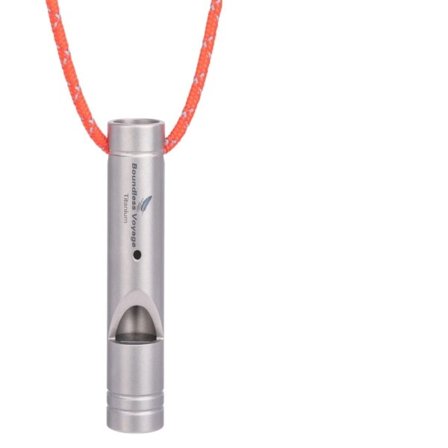 Grenseløs Voyage Titanium Plystre Nød Overlevelse Sikkerhet Plystre med Lanyard Høyt for Utendørs Camping Trenere Trening