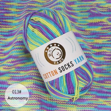 2 stk regnbuegarn bomullsgarn 03 03