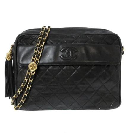 Chanel Vintage, Pre-owned Leather Shoulder Bag Zwart, Dames, Maat:ONE Size
