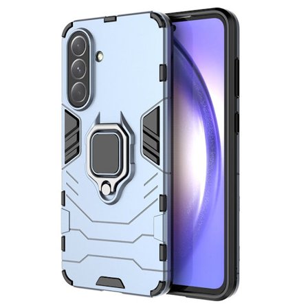 Hybrid Samsung Galaxy A36 cover med støttefod og bilmontering - Blå