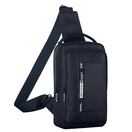 En-axlad Messenger Bag Herrar Stor kapacitet Herr Oxford Tyg Multifunktionell Bröstväska