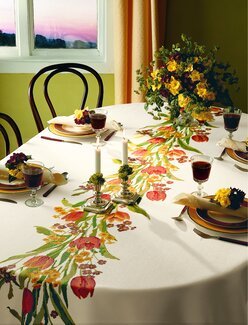 Broderikit Dug Røde tulipaner - Aida - Rosenstand