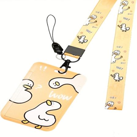ID-brickahållare Namnbricka Lanyard Badge-hållare med infällbar