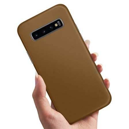 Samsung Galaxy S10 Plus - Skal/Mobilskal Brun