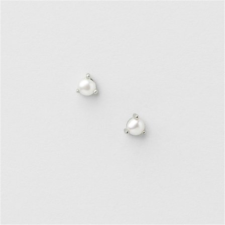 Mini Pearl Studs - STERLINGSILBER