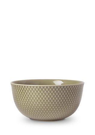LYNGBY PORCELÆN Serveringsskål Rhombe Earth Clay Ø17,5cm