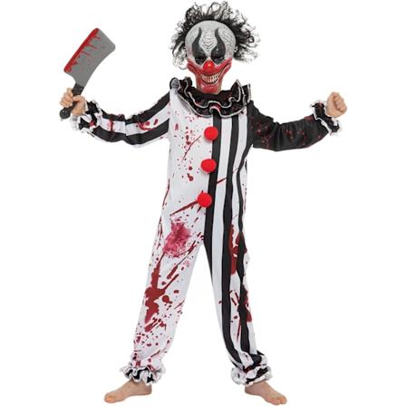 Pojan Verinen Murhaaja-Klovnin Asuste, Kauhu Slasheri-Klovnin Asuste Halloweenin Pukeutumisjuhliin, Pelottava Teemajuhla, Murhaaja-Klovnin Roolipeli 