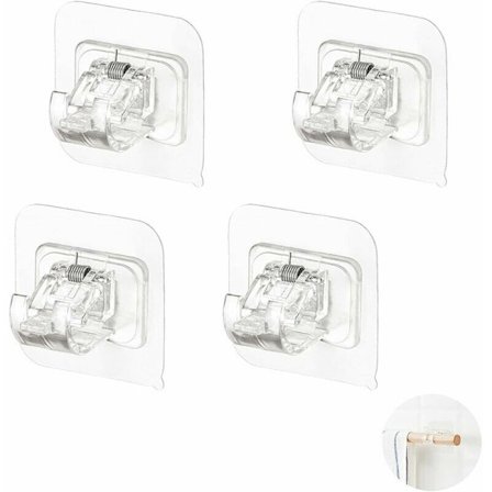 Gardinstångsfäste utan borrhål, SL.GT, självhäftande gardinstång