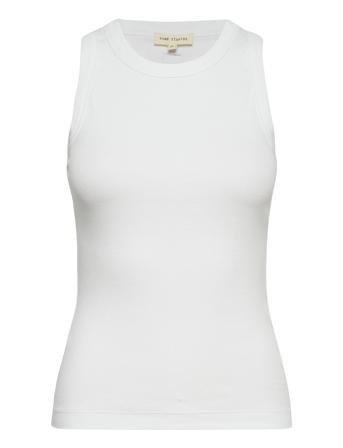 Esblossom Racerback Rib Tank - Gots T-shirts & Tops Sleeveless Valkoinen Esme Studios