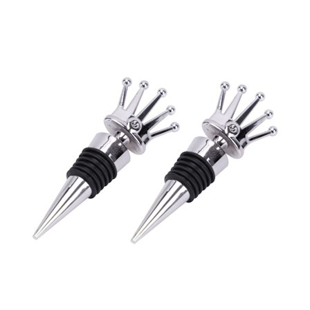 2-pakning med vinkorker, gjenbrukbare kronkorker for vin