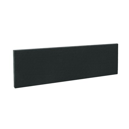Rectangular desk screen, 1400x400 mm, black