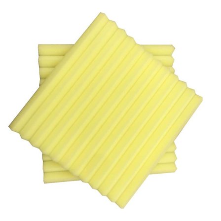 12 stk. Lydabsorberende Bomuld Trekantede Riller Akustisk Lydisolering Isolering Skumplade Måtte