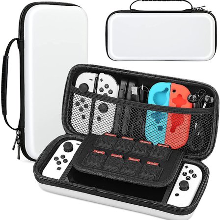 Mordely för Nintendo Switch OLED-väska Case vit