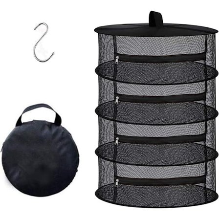 Tørkenett - 4-lags hengende nett for tørking av urter, H