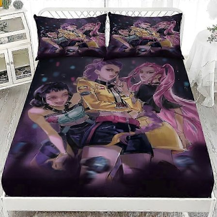 Uusi Demon Hunters -vuodevaatesetti Demon Hunters -lakana setti 2025