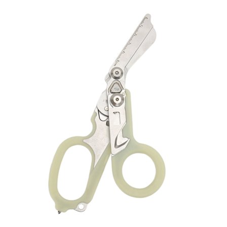 Nødsaks i rustfrit stål, lysende, multifunktionel, foldbar saks, tang til udendørs camping, redningsværktøj