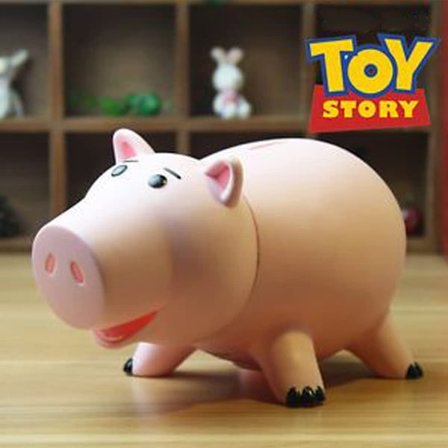 Creamily Hamm Toy Story Plast Gris Sparegris Pengeboks for Barn og Voksne Bursdagsgave med Søt Emballasje Rosa-WELLNGS