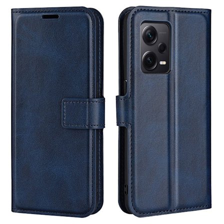 Hållbart konstläder Xiaomi Redmi Note 12 Pro Plus fodral med plånbok - Blå