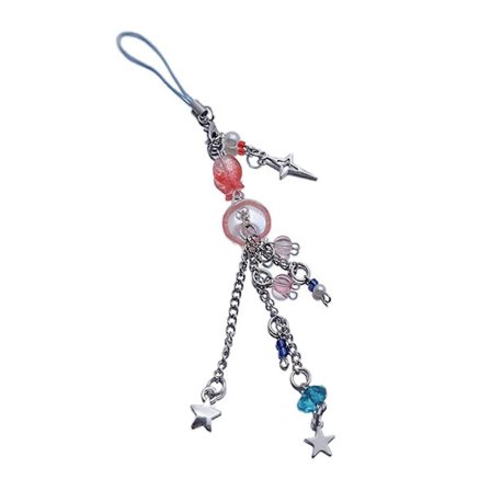 Trendy Ocean Series nøgleringe, vandmand, lille fisk, lange kvaster, alsidige nøgleringe, kamera vedhæng dekorationer