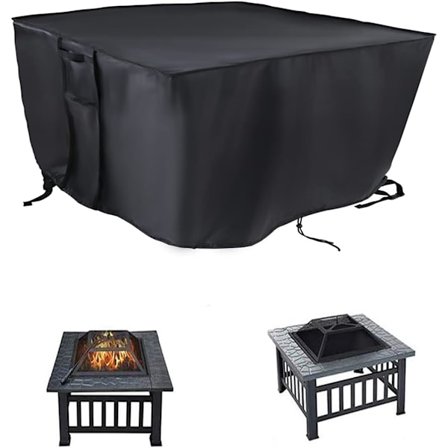 (84 x 84 x 44 cm) Kvadratisk Gasbrændeovnsdækken - Robust presenning med