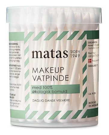 3 for 2 - Matas Striber Makeup Vatpinde med Papir 90 stk., Skincare, Vat & Vatpinde, Vatpinde