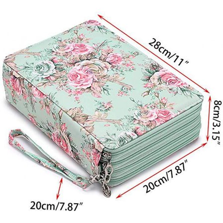 Nytt pennfodral i PU med stor kapacitet, 200 pennor