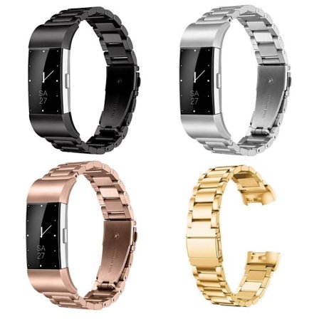 SKALO Länkarmband till Fitbit Charge 3/4 - Fler färger