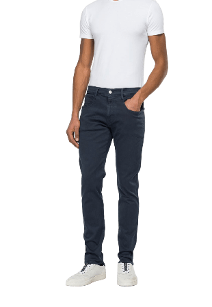 Replay Hyperflex Colour Xlite Anbass Jeans Herr Blå W33/L32