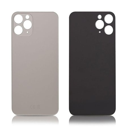 iPhone 11 Pro Back glass without logo High Quality Silver