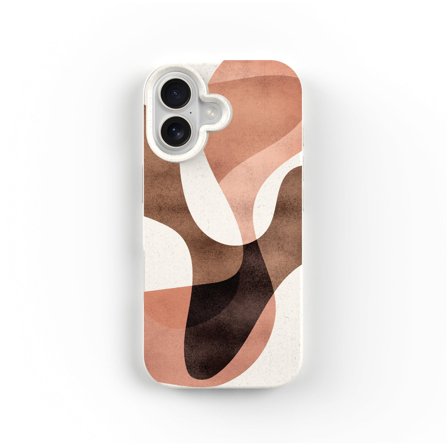 Eco-Friendly PLNTPRTCT Phone Case Teal Blush, Made with Plants, iPhone 17